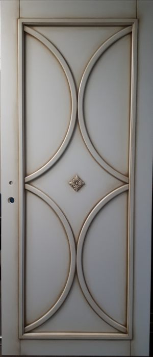 Межкомнатная дверь в профиле массив (эмаль с патиной) Брест